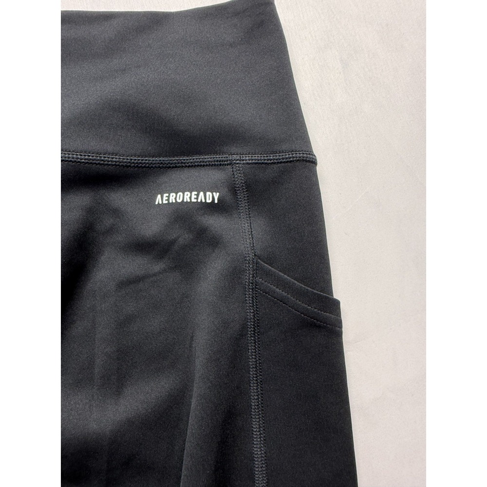 Adidas‎ Primegreen Aeroready Leggings Womens Large Black Athleisure Yoga Workout - Picture 4 of 9